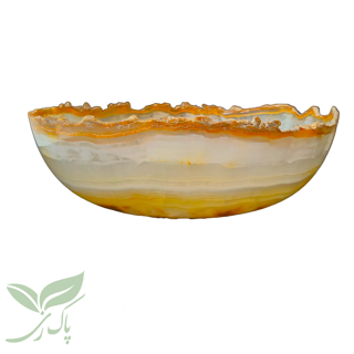 ظرف سنگی میوه خوری مرمر دفرمه