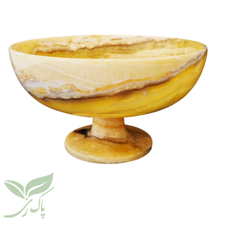 ظرف سنگی میوه خوری مرمر موجدار