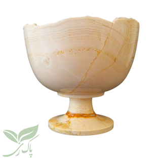 ظرف سنگی میوه خوری مرمر موجدار