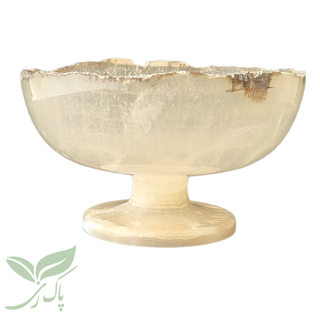 ظرف سنگی میوه خوری مرمر موجدار