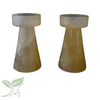 جا شمعی سنگ مرمر(جفت)