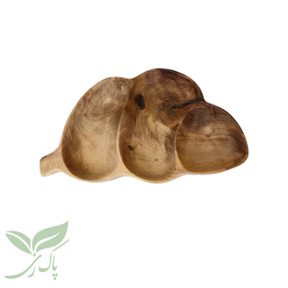اردو خوری برگی سه پارته چوب گردو