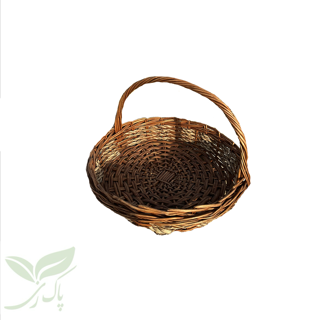 سبد میوه خوری دسته دار چوب مُروار